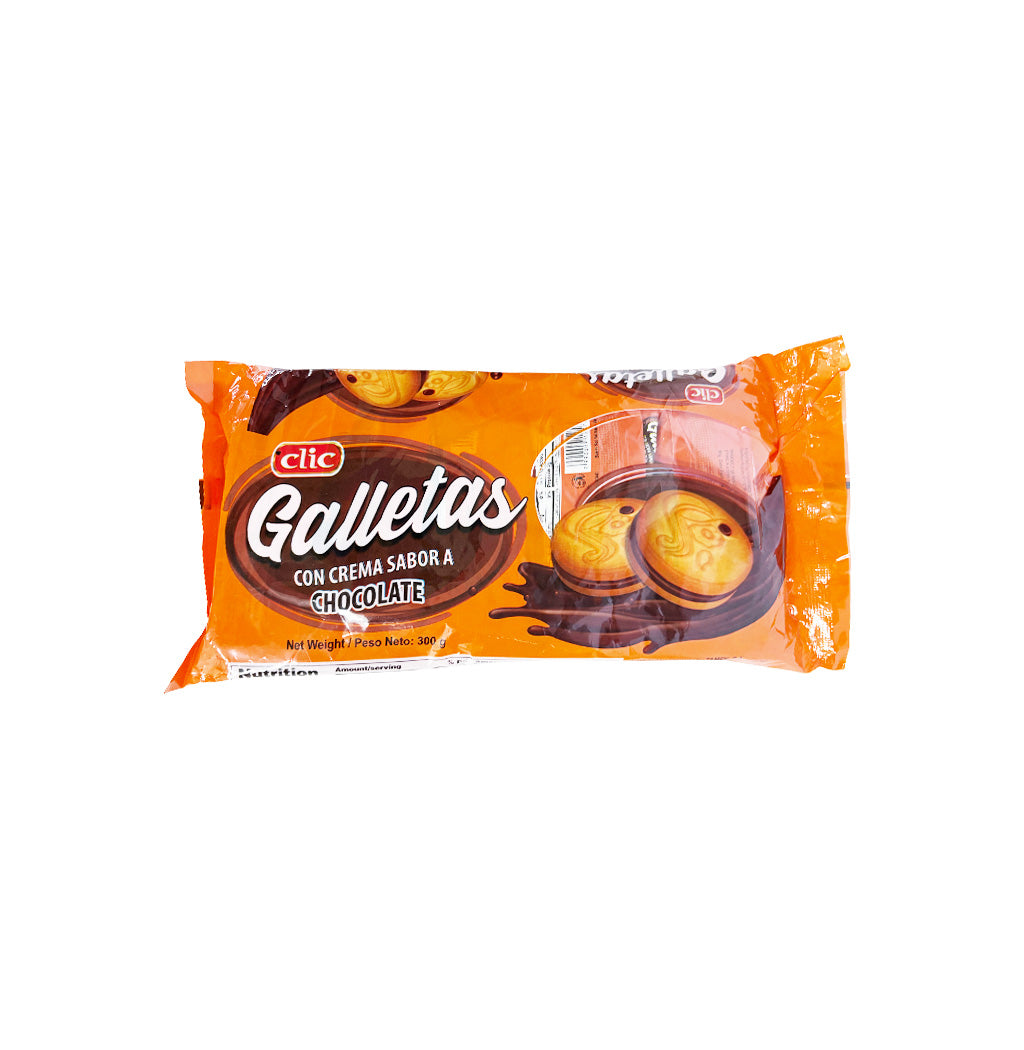 GALLETAS VAINILLA CON CHOCO CLIC 300GR