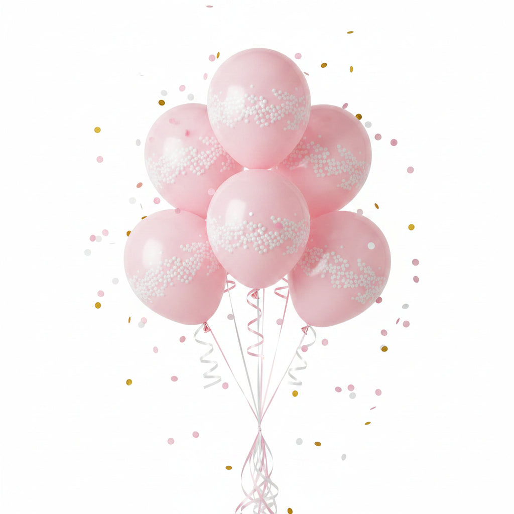 GLOBOS RELLENOS CON BOLITAS 5PZS