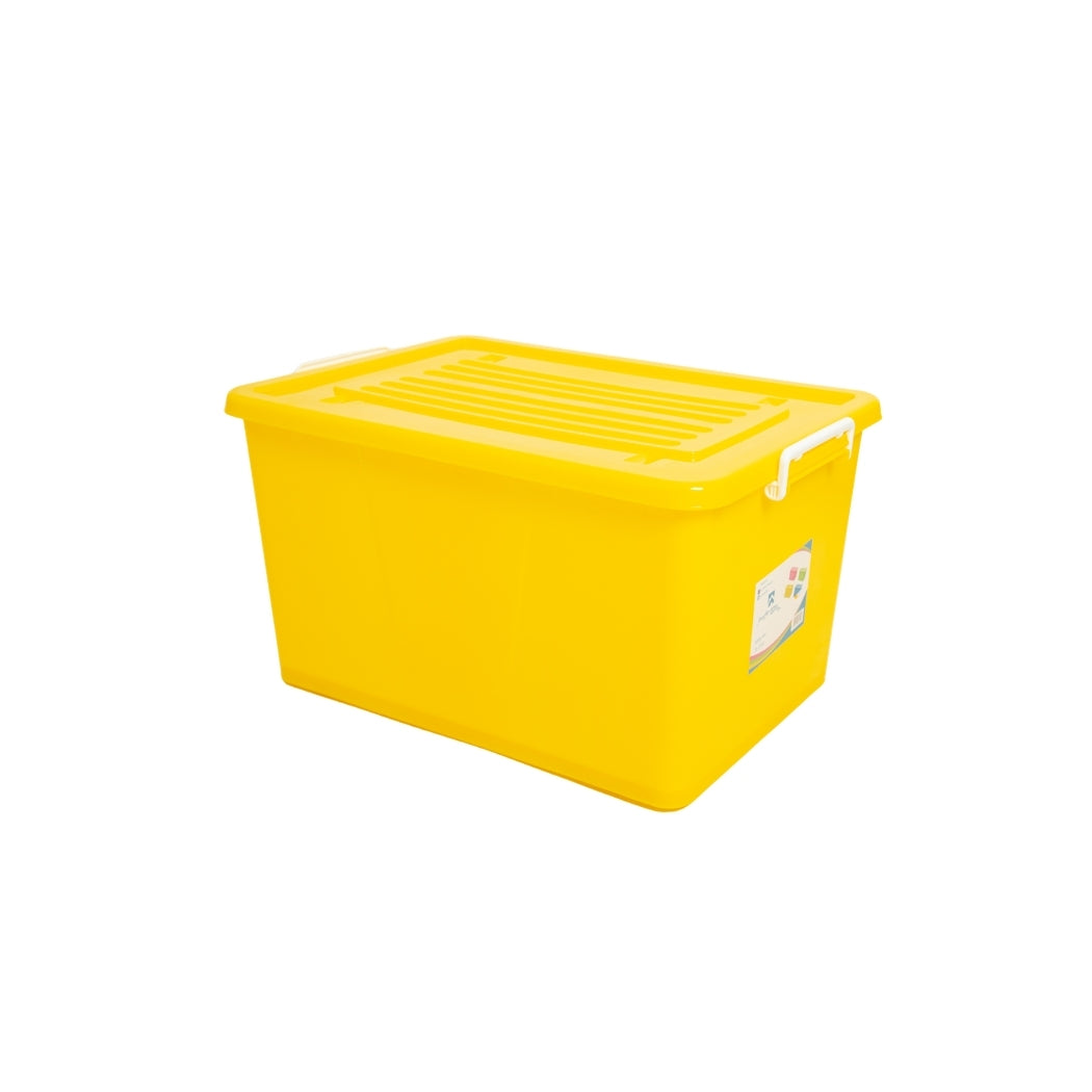 CAJA DE ALMACENAMIENTO AMARILLA