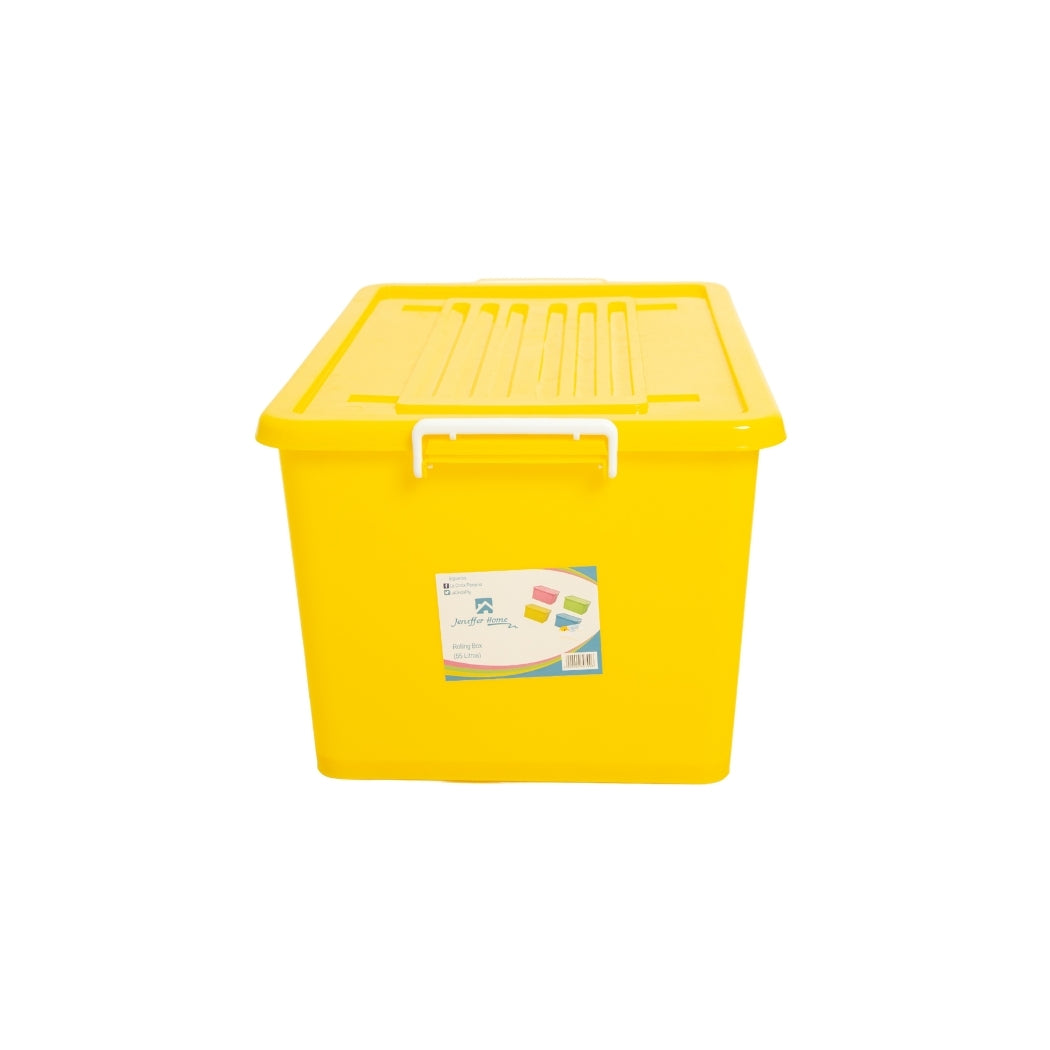 CAJA DE ALMACENAMIENTO AMARILLA