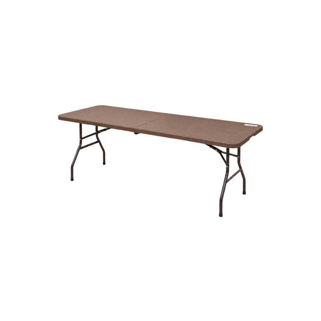 MESA PLÁSTICA PLEGABLE CHOCOLATE