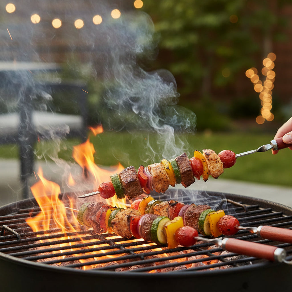 PALILLOS PARA BARBACOA ACERO INOXIDABLE