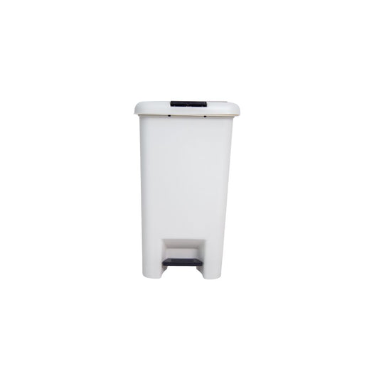 BASURERO BLANCO PLÁSTICO DE PEDAL