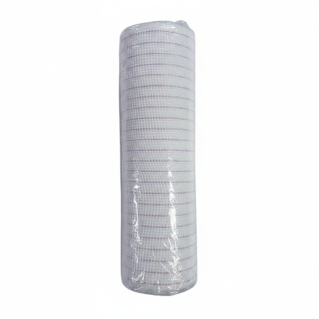 MALLA DECORATIVA BLANCA CON LINEAS TRANSLUCIDOS