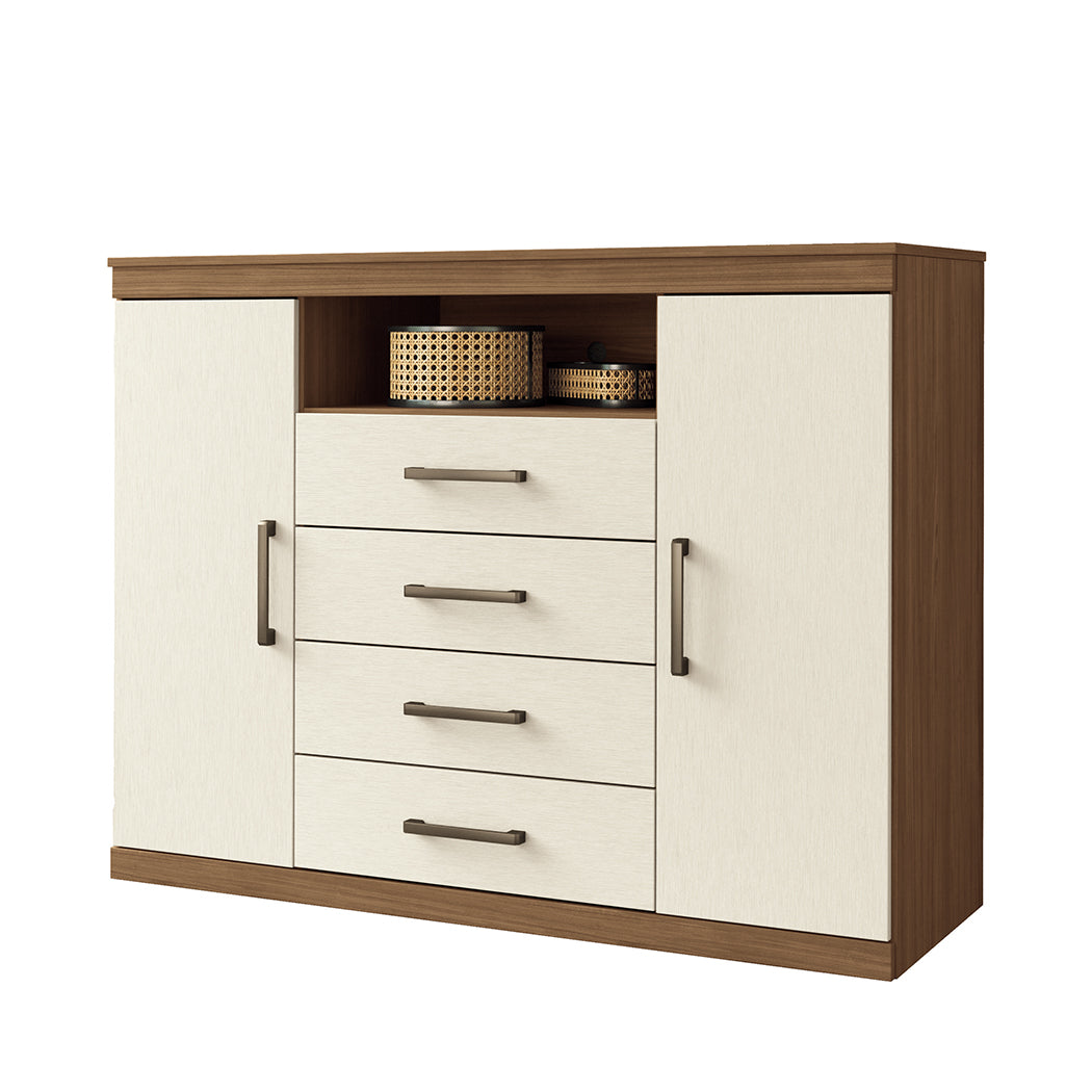 CÓMODA 2 PUERTAS  4 GAVETAS
