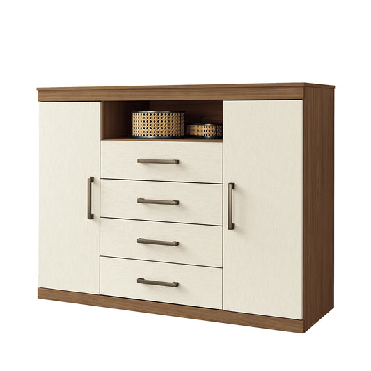 CÓMODA 2 PUERTAS  4 GAVETAS
