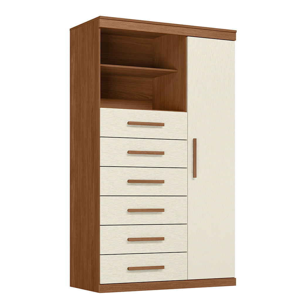 CÓMODA 1 PUERTA Y 6 GAVETAS