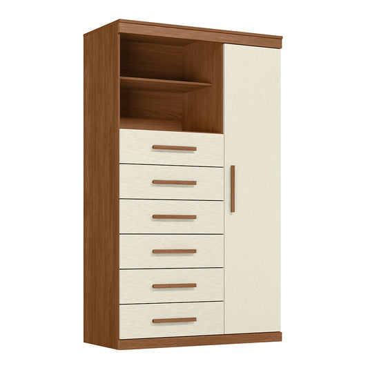 CÓMODA 1 PUERTA Y 6 GAVETAS