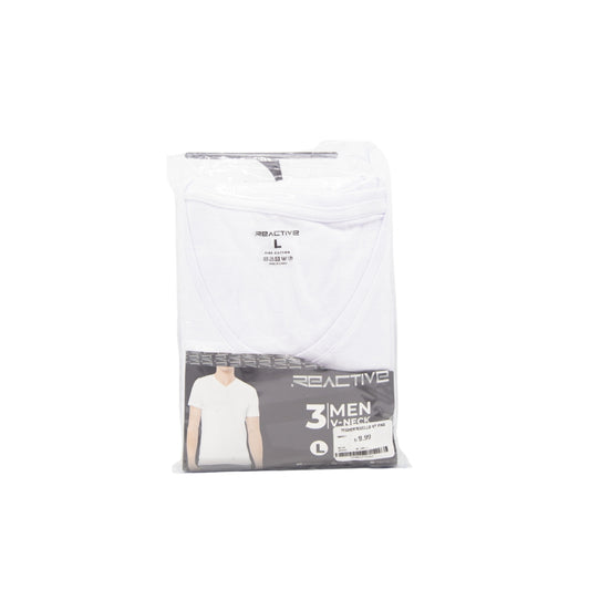SÚETER CUELLO V BLANCO TALLA L 3U