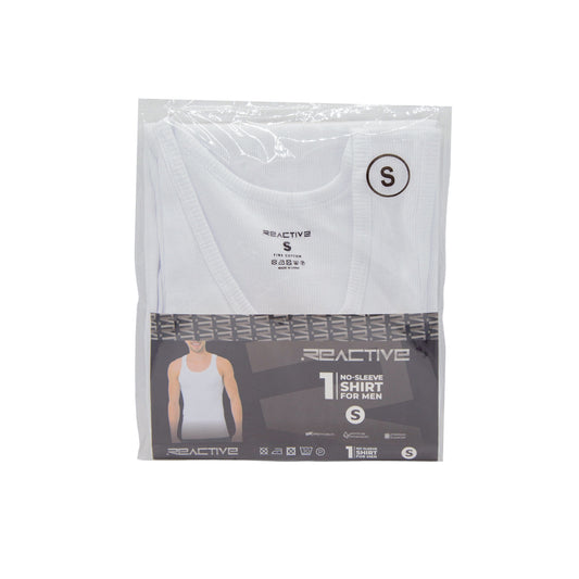 CAMISETA SIN MANGA BLANCA TALLA S 1U
