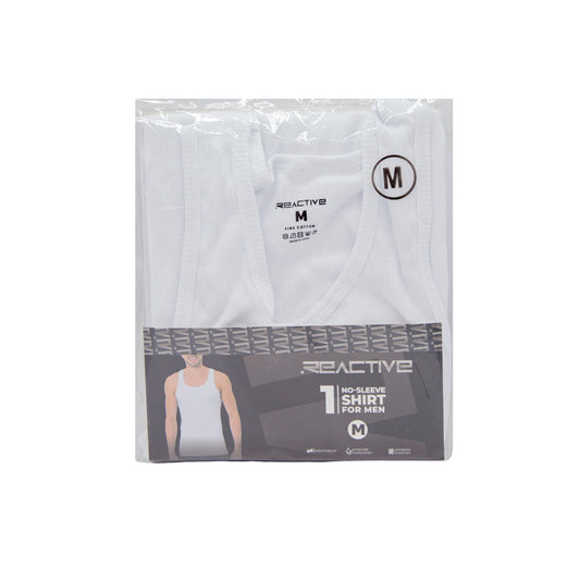 CAMISETA SIN MANGA BLANCA TALLA M 1U