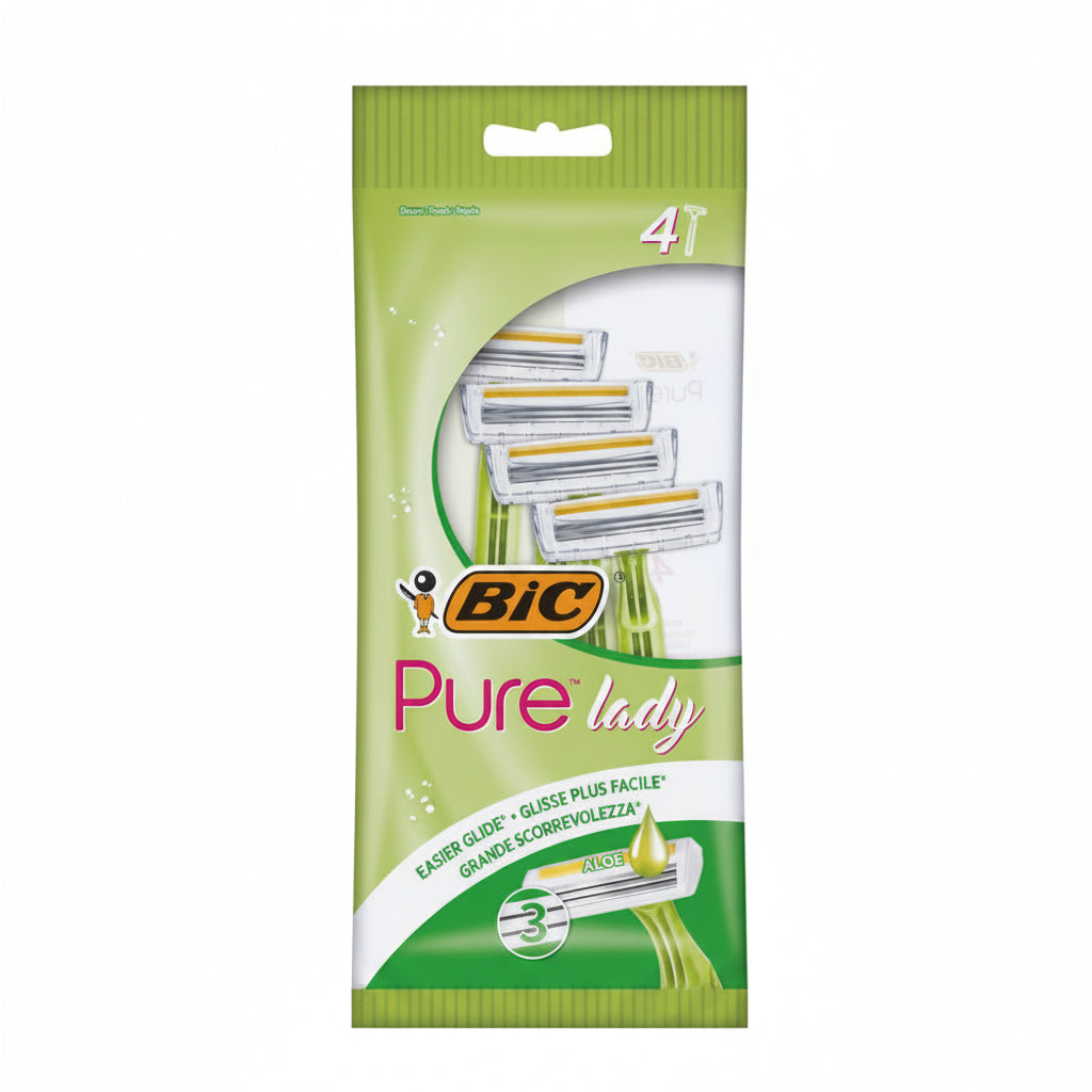 AFEITADORA PURE LADY BIC 3HOJAS 4U