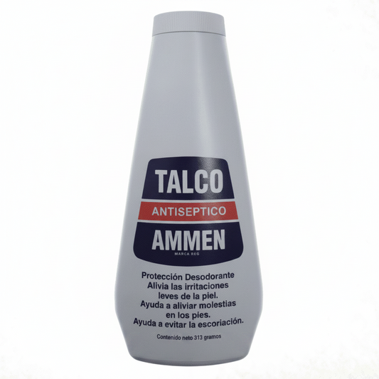 TALCO PARA PIES ANTISEPTICO AMMEN 313GR
