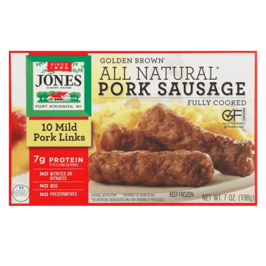 MILD PORK SAUSAGE JONES DFRAMS 198GR