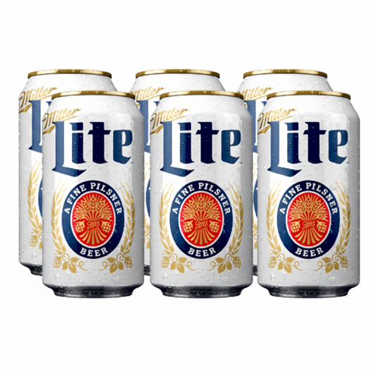 6PACK CERVEZA LATA MILLER LITE 10OZ