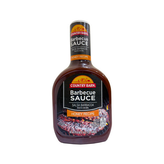 SALSA BBQ HONEY COUNTRY BARN 18OZ