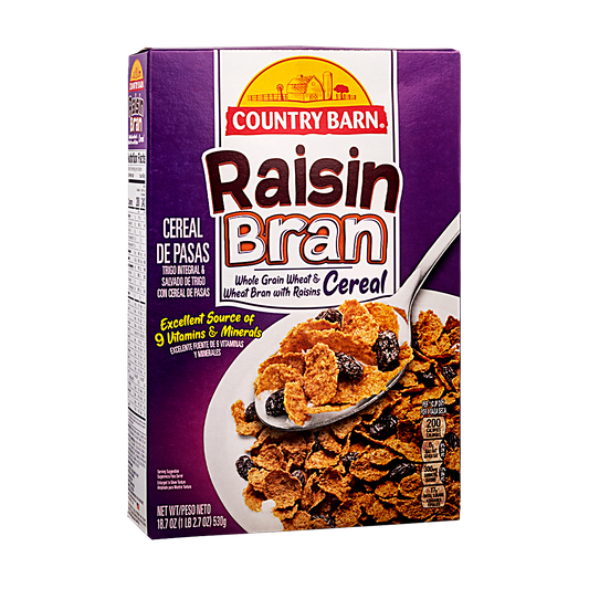 CEREAL RAISIN BRAN COUNTRY BARN 18.7OZ
