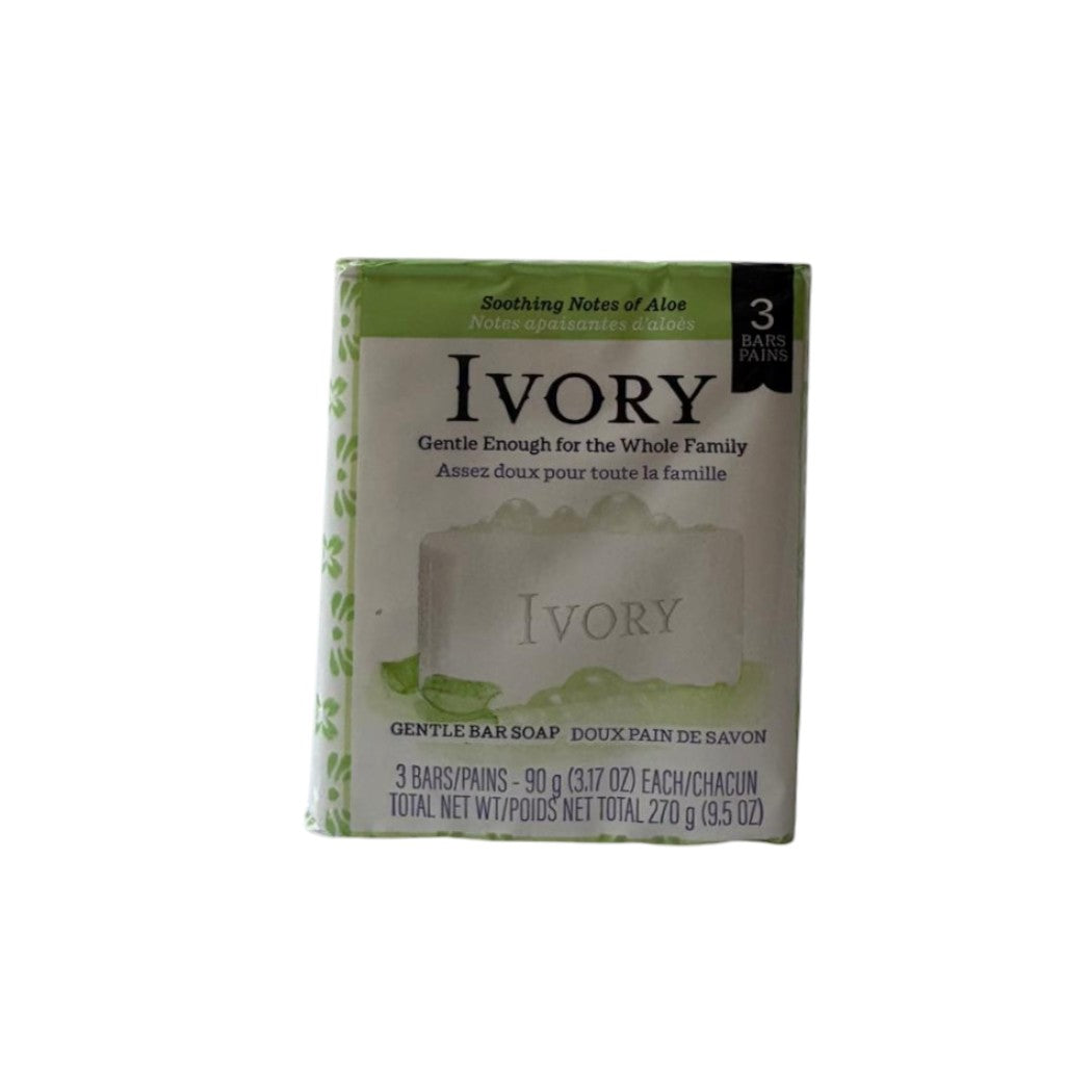 JABÓN BARRA ALOE IVORY 3PACK 90GR