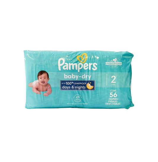 PAÑALES BABY DRY S2 56 U