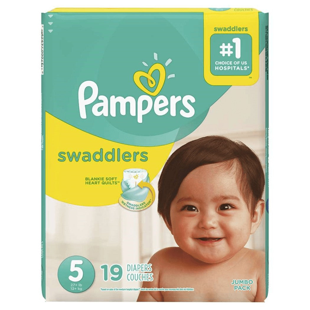 PAÑALES SWADDLERS BOLSA TALLA 5 19U