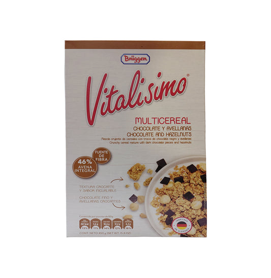MULTICEREAL CHOCO AVELLANAS 450GR