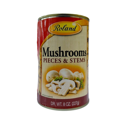 MUSHROOMS PIECES/STEMS ROLAND 8OZ