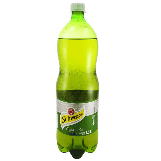GASEOSA GINGER ALE PET SCHWEPPES 1.5L