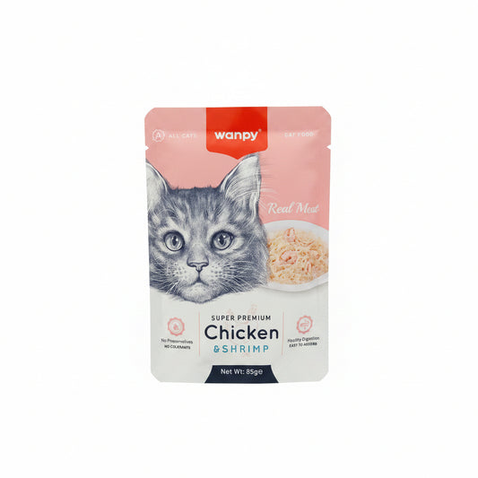 ALIMENTO PARA GATO DE POLLO Y CAMARONES PREMIUM