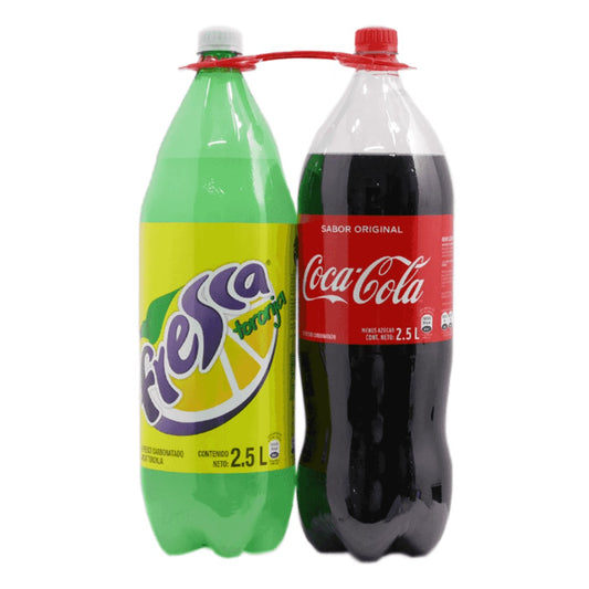 2PACK GASEOSA COCA COLA FRESCA 2.5L