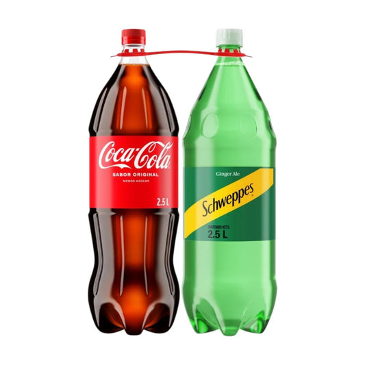 2PACK GASEOSA COCA COLA SCHWEPPES 2.5L