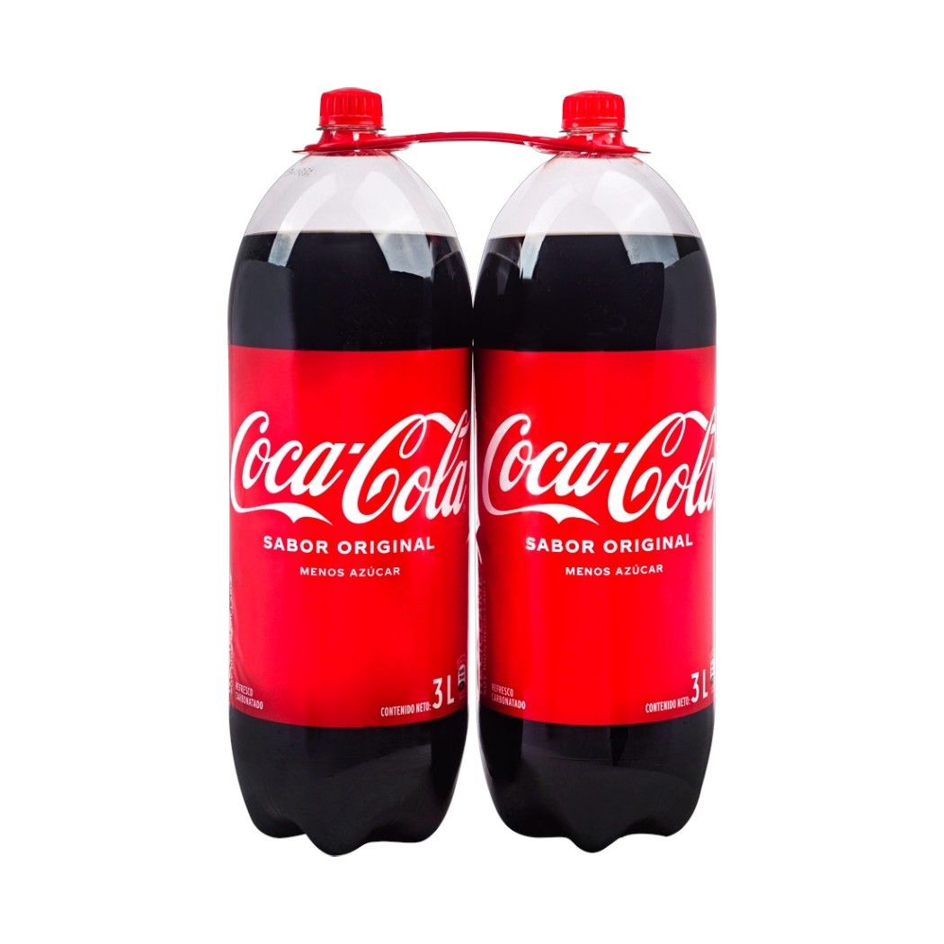 2PACK GASEOSA COCA COLA 3L