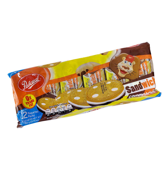 GALLETAS SANDWICH COMB. PASCUAL 360GR