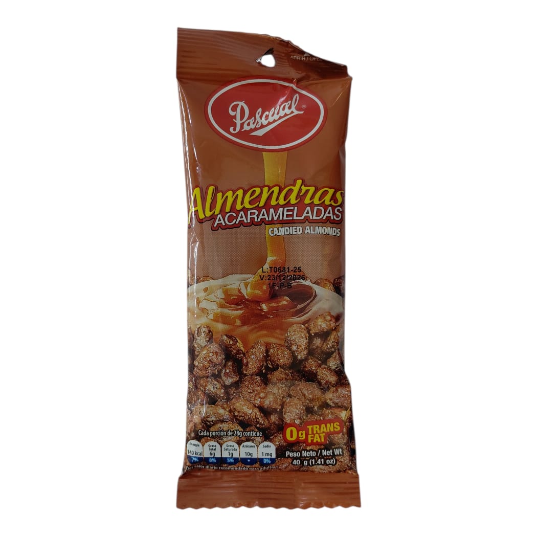 ALMENDRA ACARAMELADA PASCUAL 40GR