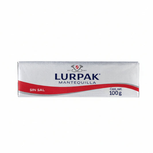 MANTEQUILLA REGULAR SIN SAL LURPAK 100GR