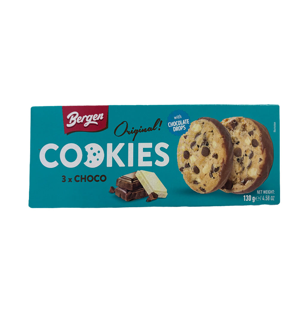 GALLETAS 3 CHOCOLATE BERGEN 130GR