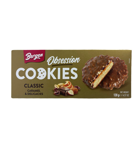 GALLETAS OBSES. CARAMEL BERGEN 128GR
