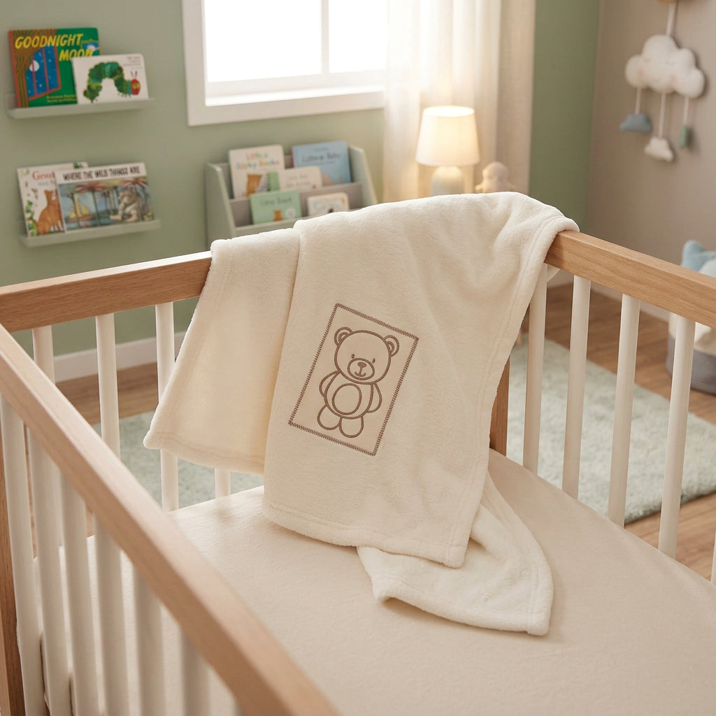 FRAZADA DE BEBE DISEÑO OSO