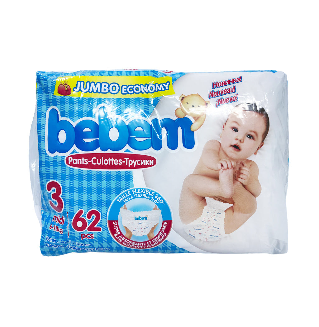 PAÑALES MIDI JUMBO 62U