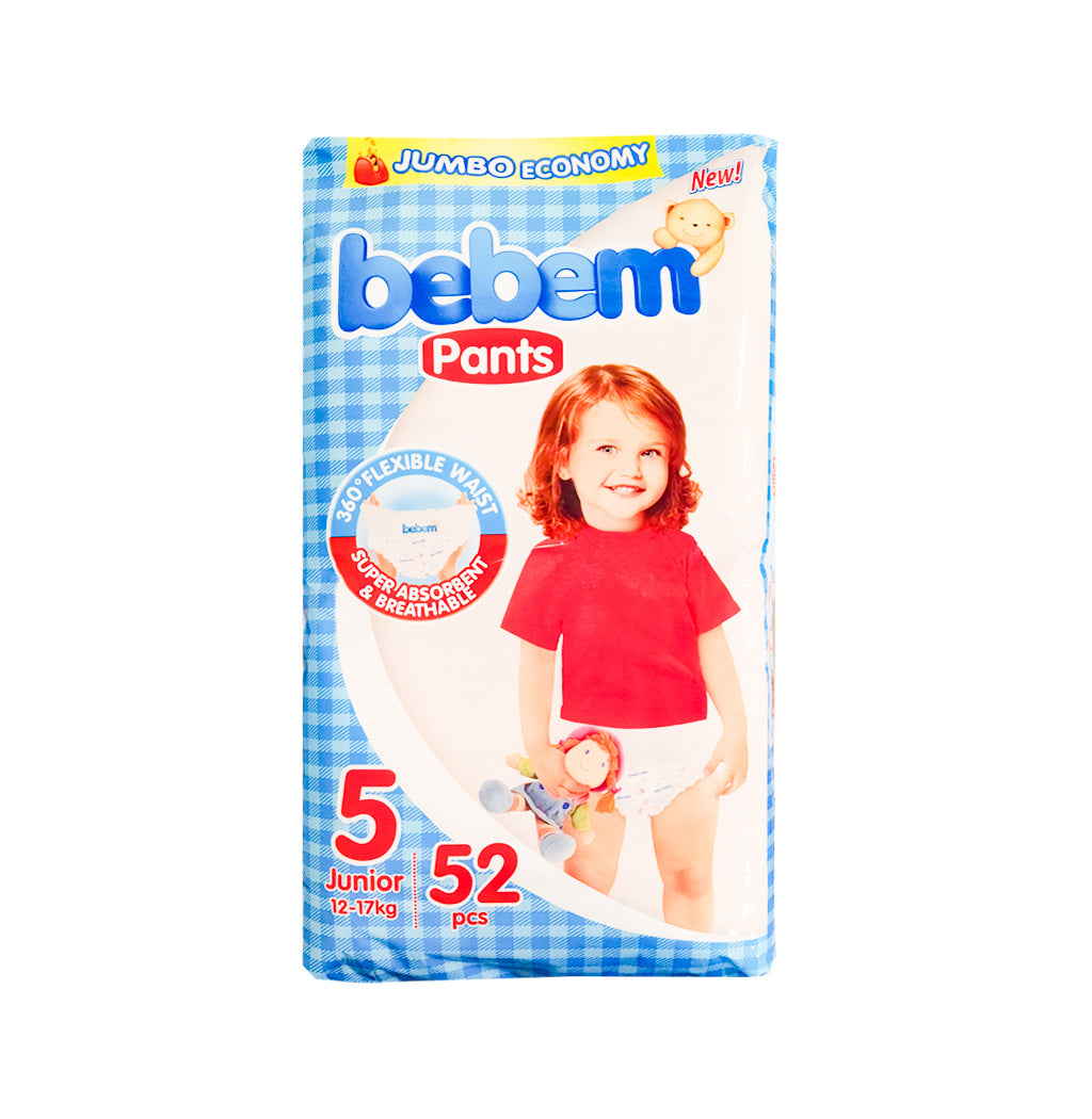 PAÑALES PANTS JUNIOR JUMBO BEBEM 52U