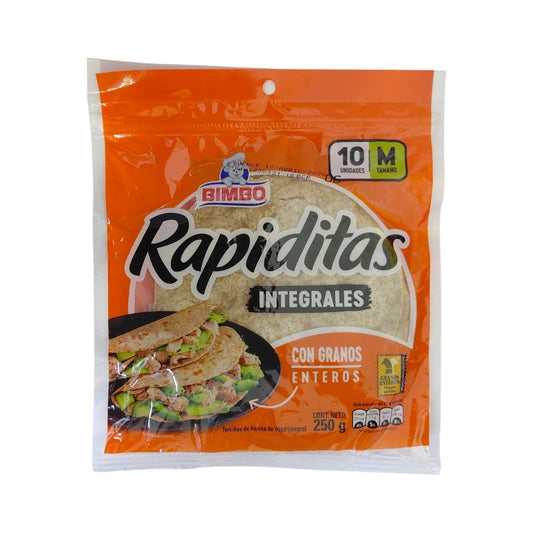 TORTILLA INTREGALES RAPIDITAS BIMBO 10U