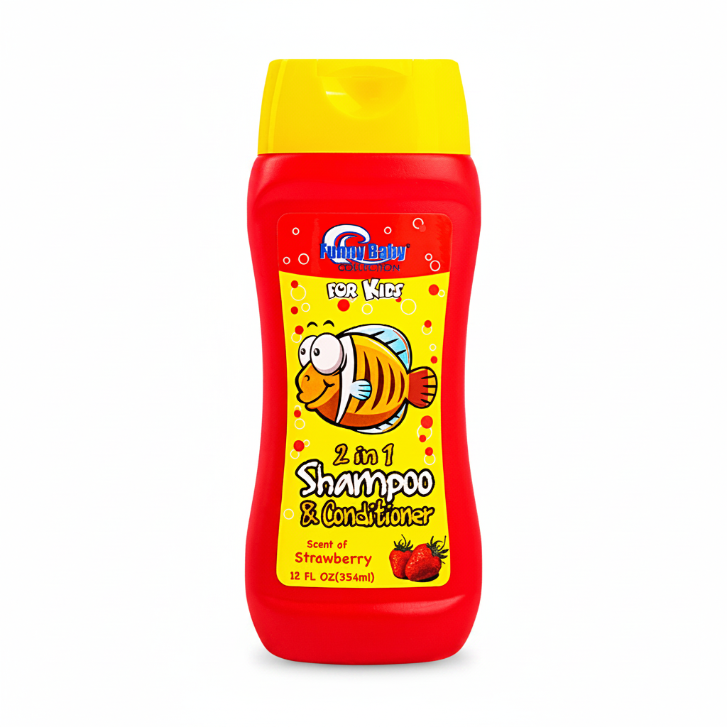 SHAMPOO DE BEBÉ 2 EN 1 STRAWBERRY 12OZ
