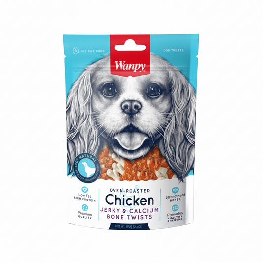 SNACK PARA MASCOTAS CHIKEN JERKY CALCIUM 100GR