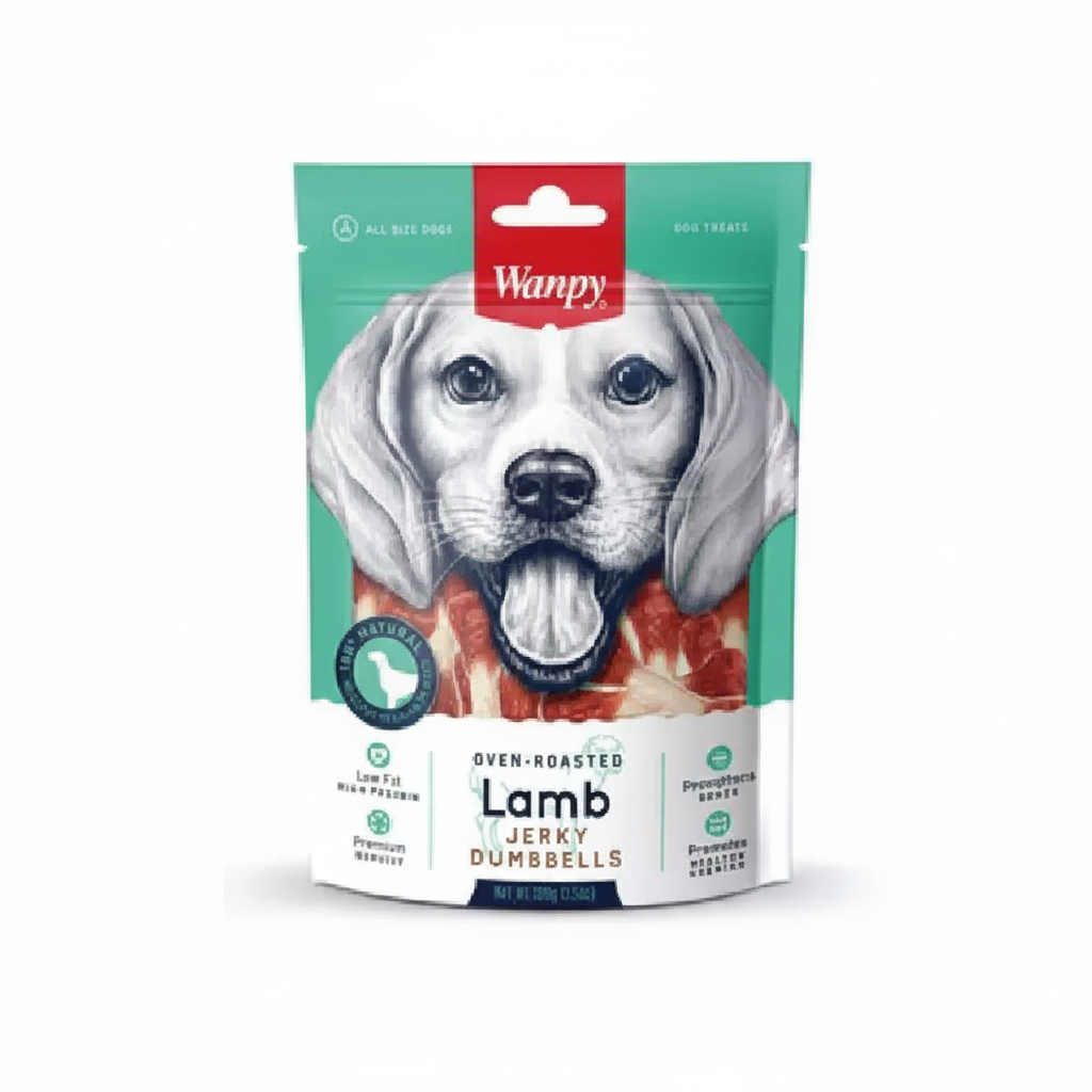 SNACK PARA PERRO LAMB JERKY DUMBBELLS