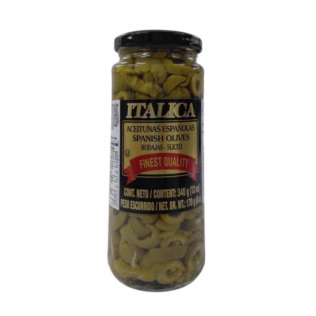 ACEITUNA ESPAÑOLA RODAJAS ITALICA 340GR