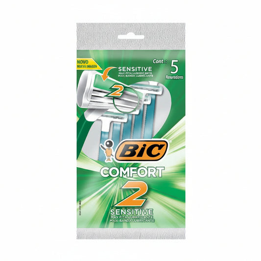 AFEITADORA CONFORT 2 SENSITIVE BIC 5U