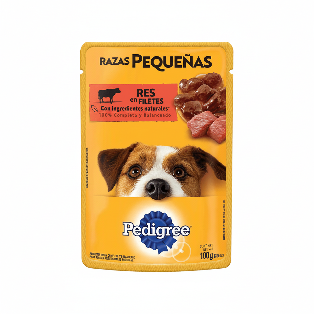 ALIMENTO DE SOBRE PARA PERROS RAZAS PEQUEÑAS 100GR