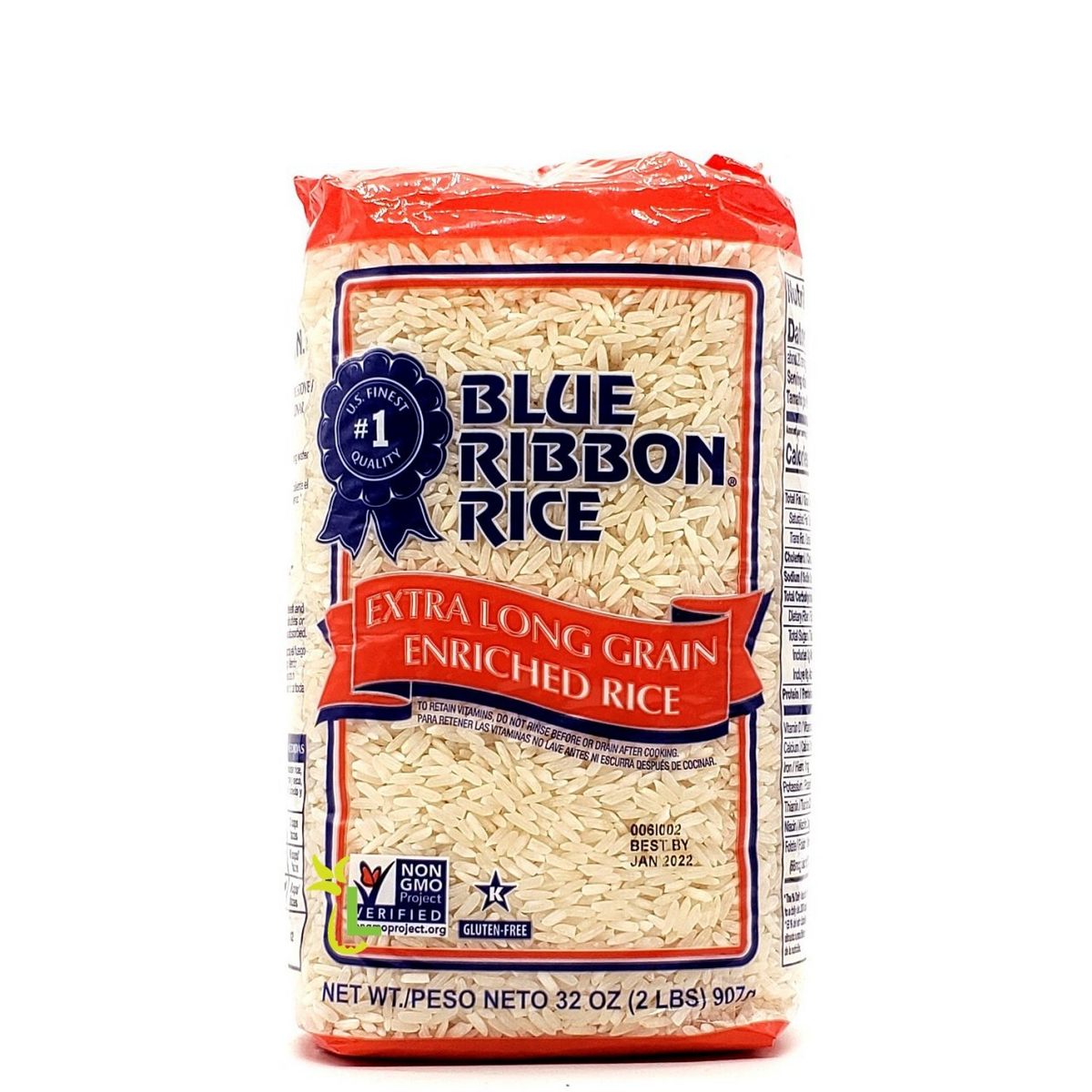 ARROZ EXTRA LONG GRAIN BLUE RIBBON 2LB