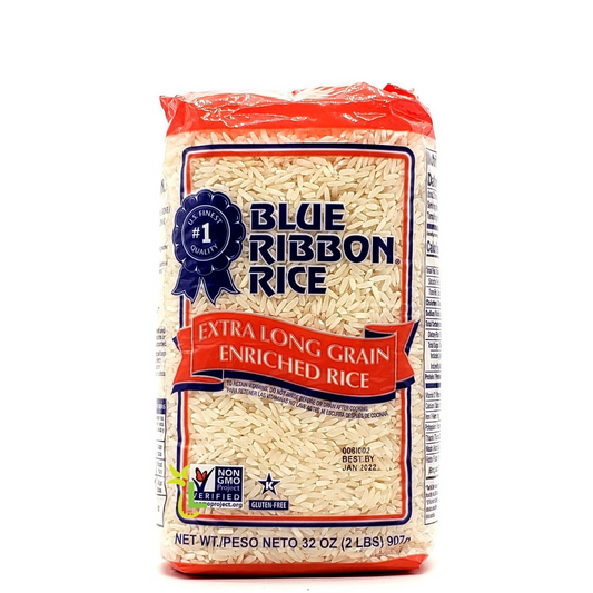 ARROZ EXTRA LONG GRAIN BLUE RIBBON 2LB