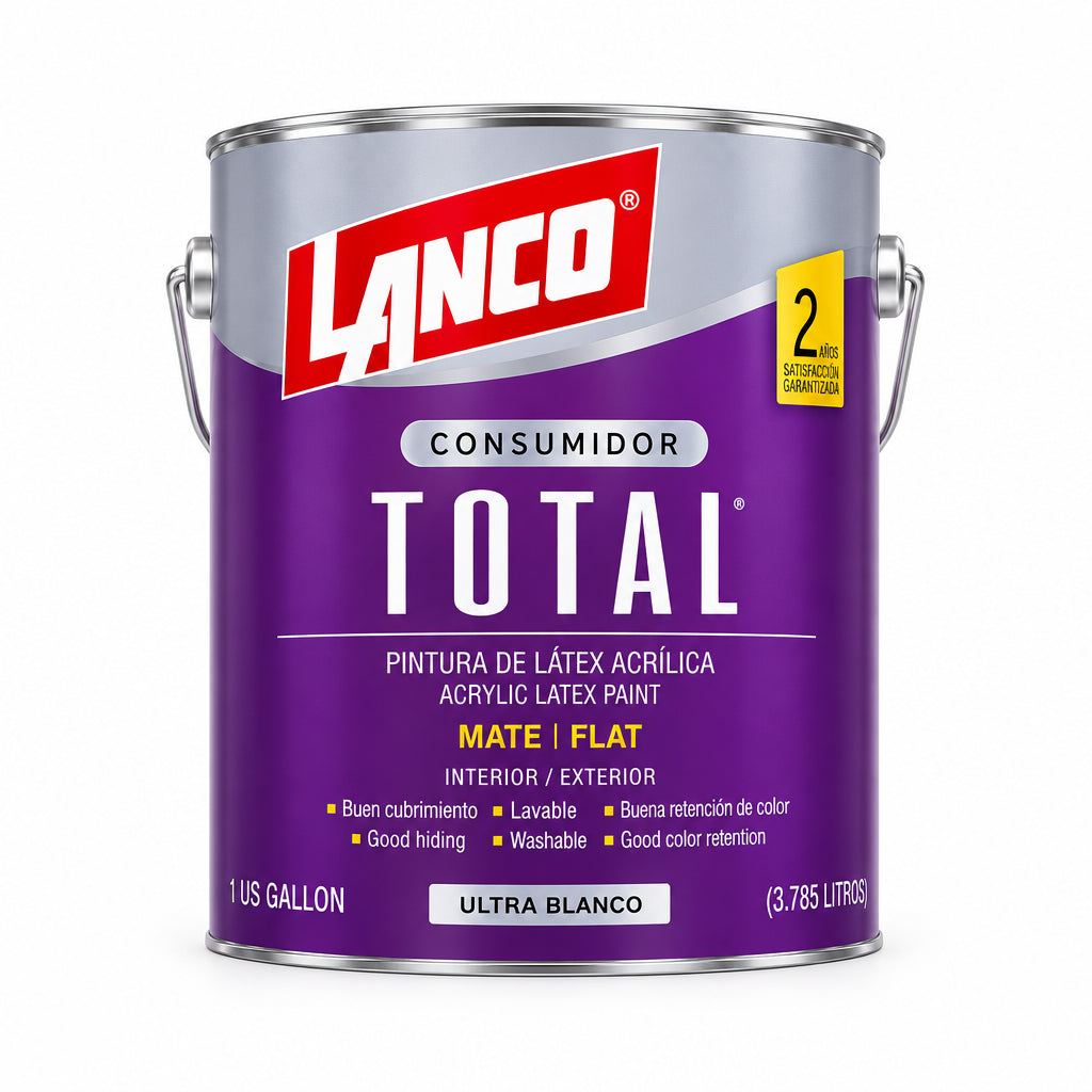 PINTURA TOTAL LÁTEX BLANCO LANCO 1G