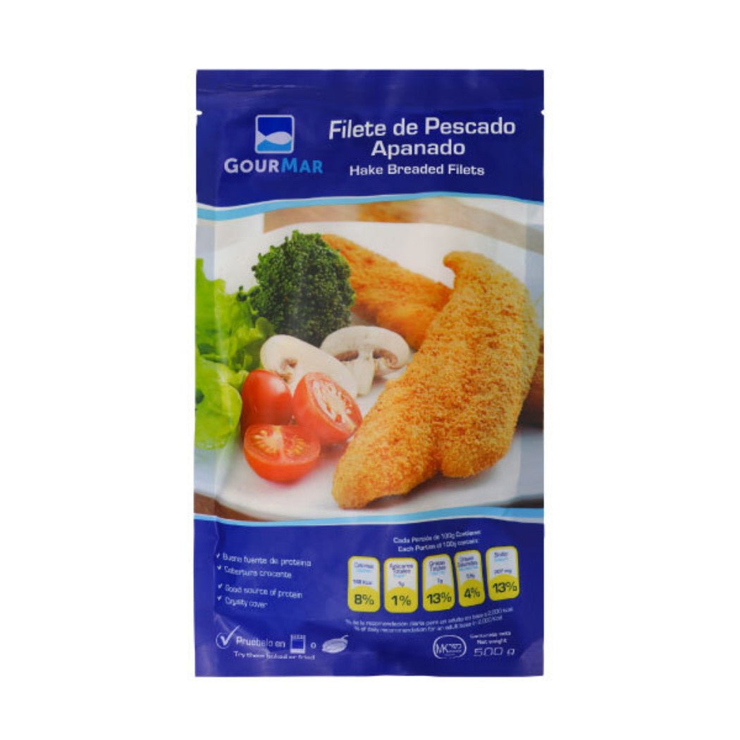 FILETE MERLUZA APANADA GOURMAR 500GR